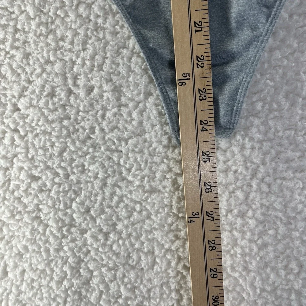 Intimately Free People Bodysuit Women's Size Small Blue Gray Thong Sexy Slimming